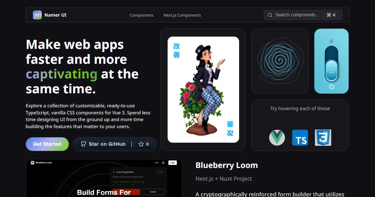 Namer UI For Vue image