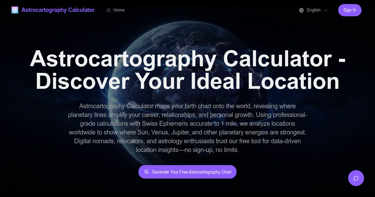 Astrocartography image